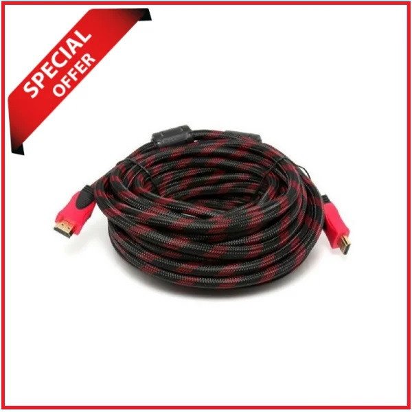 YE HDMI Male To HDMI Male Gold-Plated Copper Build Cable (10 Meter) – Black