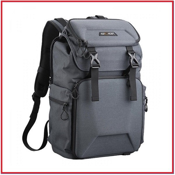 K&F Concept KF13.098V1 Lightweight Multifunctional Waterproof Professional Camera Backpack with 15.6″ Laptop Chamber