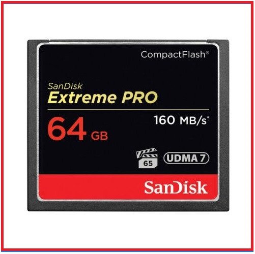 SanDisk 64GB 160MB/s Extreme PRO Compact Flash High-Speed 4K Video UDMA 7 CF Memory Card