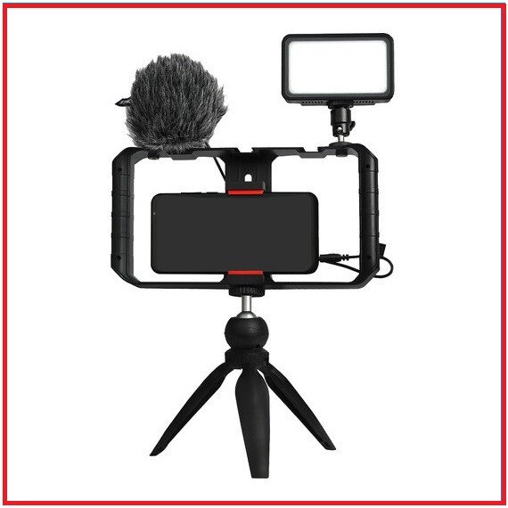 SYNCO Vlogger Kit 1 with Microphone & Rechargable LED Video Light for Cameras/SmartPhone