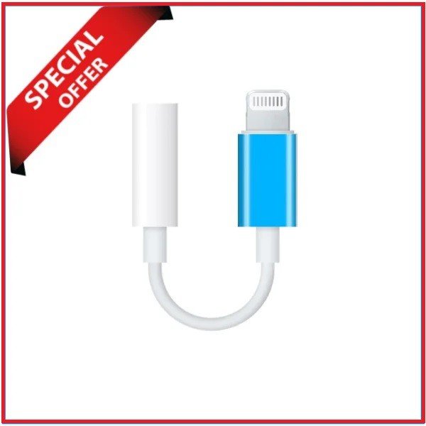 POP-UP Window JH-002 Lightning to Headphone Audio Jack Adapter (ORIGINAL) – White