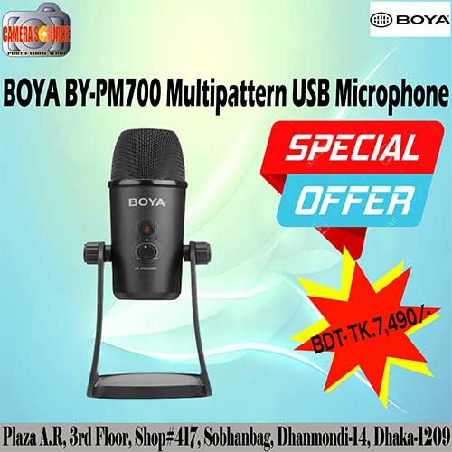 BOYA BY-PM700 Multipattern USB Microphone for Mac/Windows