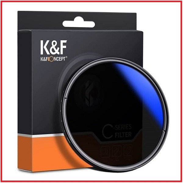 K&F Concept 82mm KF01.1406 ND2-ND400 Blue Multi-Coated Variable Neutral Density ND Filter