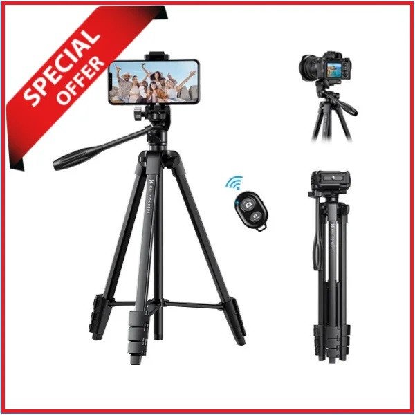 K&F Concept KF09.125 B174A1 Lightweight Aluminum Video Tripod – Black