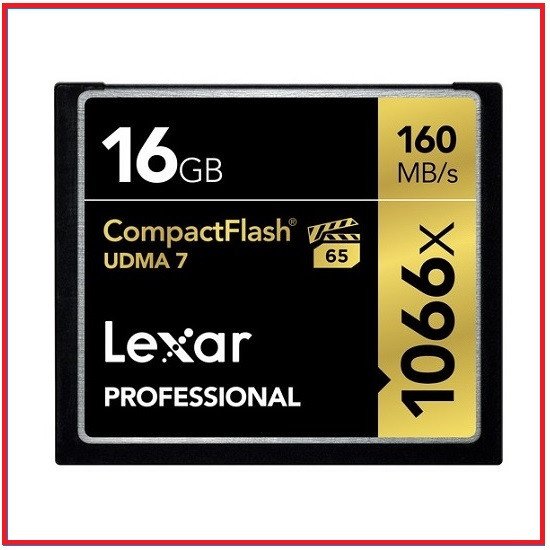 Lexar 16GB 160MB/s Professional 1066x UDMA 7 CompactFlash CF Memory Card
