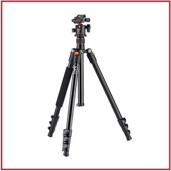 K&F Concept KF09.080V1 SA234 Aluminum Professional Portable Ball Head Tripod for Cameras
