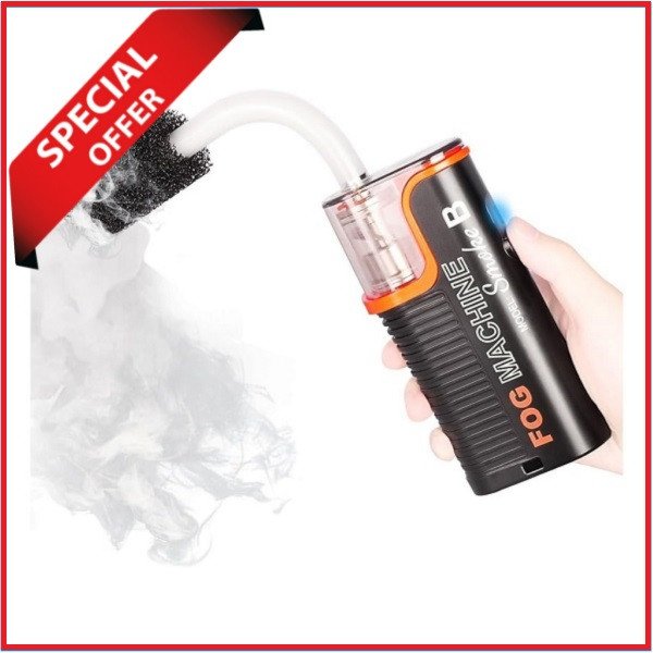 LENSGO Smoke B All-in-One Handheld Professional Fog Machine with Wireless Remote (40W) - Black