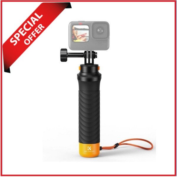 K&F Concept KF09.134 MS-17 Waterproof Floating Silicone Handgrip for Action Cameras – Black