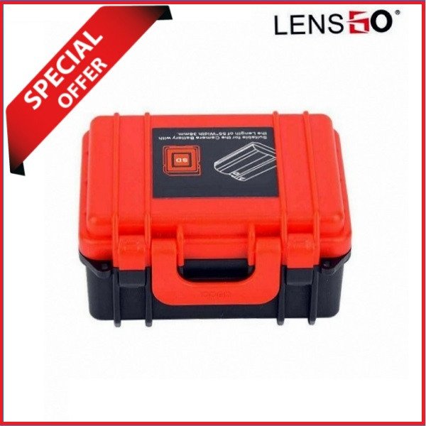LENSGO D800 Mini Battery Storage & Memory Card Hard Case – Black