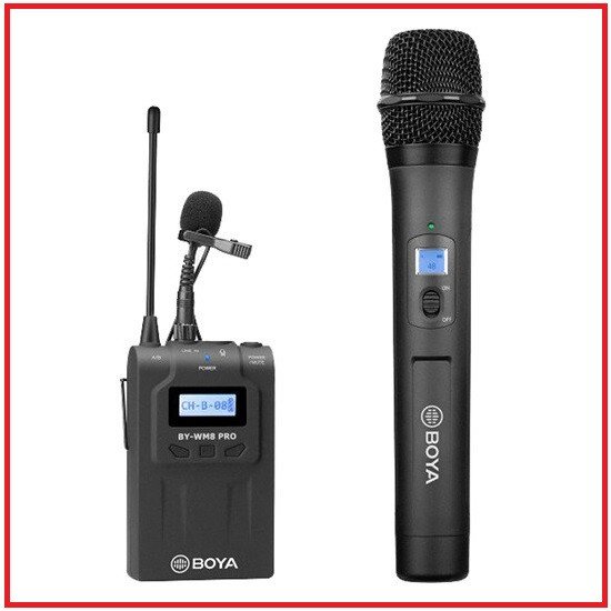 BOYA BY-WM8 PRO-K3 Camera-Mount Wireless Professional Handheld Microphone System
