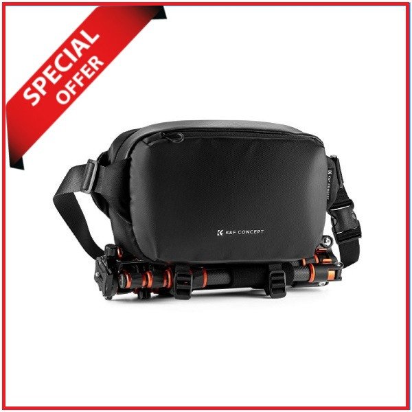 K&F Concept KF13.157V1 Multifunctional Waterproof Alpha Camera Sling Shoulder Side Bag – Black