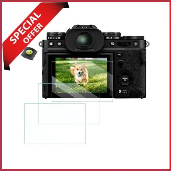 K&F Concept SKU.2196 Ultra Clear Tempered HD Glass LCD Screen Protector for Fujifilm Mirrorless Cameras – Transparent