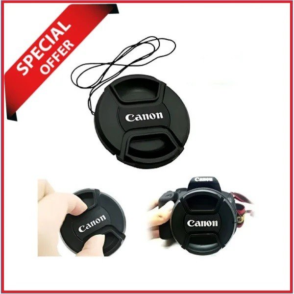 Canon 62mm Front Lens Cap – Black