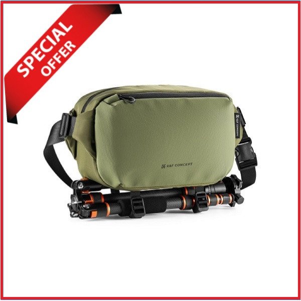 K&F Concept KF13.157V2 Multifunctional Waterproof Alpha Camera Sling Shoulder Side Bag – Green