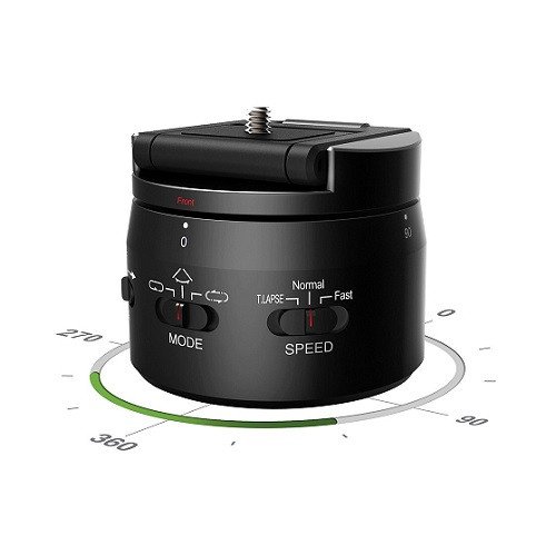 BLACKBOLT O-Bolt 360° Mini Panning Video head for Camera & Smartphone – Black