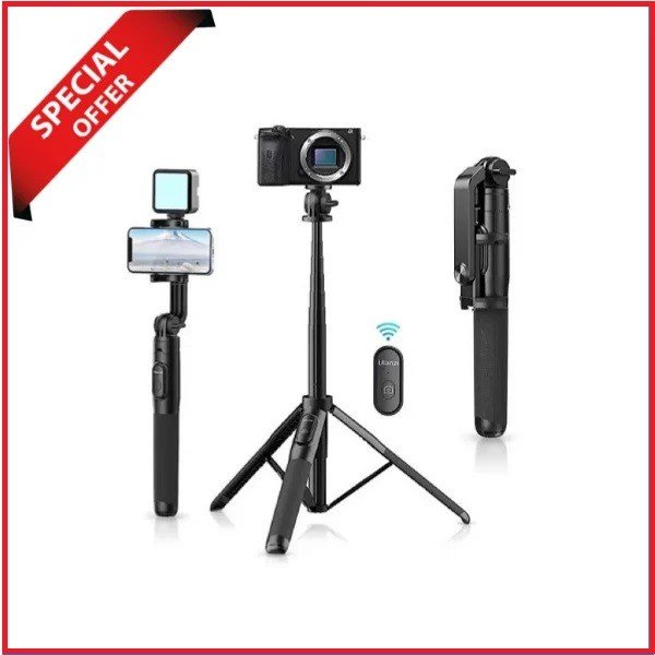 Ulanzi SK-03 1500mm 3 in 1 Selfie Stick Tripod – Black