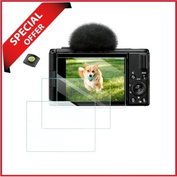 K&F Concept SKU.2195 Ultra Clear Tempered HD Glass LCD Screen Protector for Sony ZV Series Mirrorless Cameras – Transparent