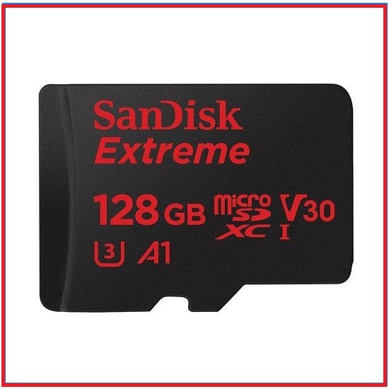 SanDisk 128GB 90MB/s Extreme 4K ULTRA HD Video Micro SDXC Professional Memory Card with Adapter